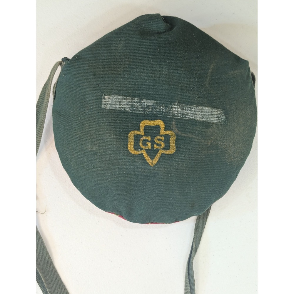 Vintage Girl Scouts Uniform Sash Patches Canteen Plaid Kids Collectible‎ - Picture 2 of 7